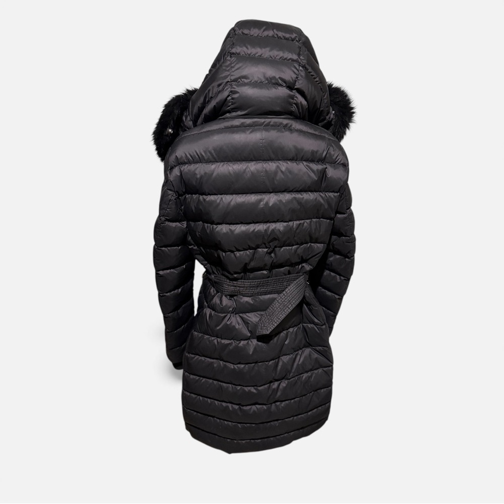 Burberry London Black Belted Down Puffer Coat w/ Removable Faux Fur Hood – XL - Picture 3 of 15